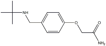 2-{4-[(tert-butylamino)methyl]phenoxy}acetamide Struktur