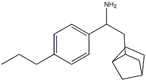 2-{bicyclo[2.2.1]heptan-2-yl}-1-(4-propylphenyl)ethan-1-amine Struktur