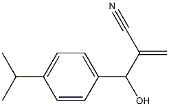 2-{hydroxy[4-(propan-2-yl)phenyl]methyl}prop-2-enenitrile Struktur