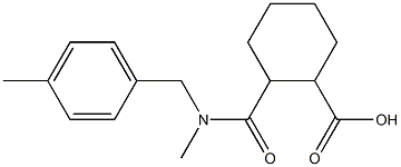 2-{methyl[(4-methylphenyl)methyl]carbamoyl}cyclohexane-1-carboxylic acid Struktur