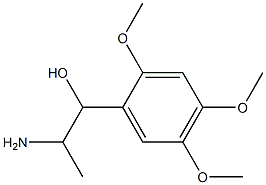 2-amino-1-(2,4,5-trimethoxyphenyl)propan-1-ol Struktur