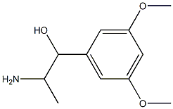 2-amino-1-(3,5-dimethoxyphenyl)propan-1-ol Struktur