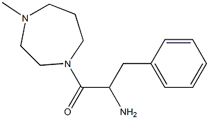 2-amino-1-(4-methyl-1,4-diazepan-1-yl)-3-phenylpropan-1-one Struktur