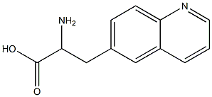 2-amino-3-(quinolin-6-yl)propanoic acid Struktur