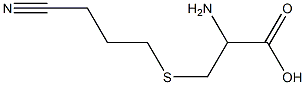 2-amino-3-[(3-cyanopropyl)thio]propanoic acid Struktur