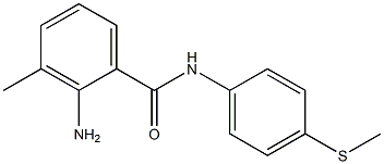 2-amino-3-methyl-N-[4-(methylsulfanyl)phenyl]benzamide Struktur