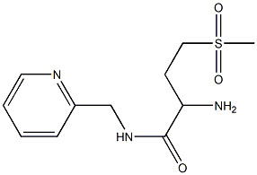 2-amino-4-(methylsulfonyl)-N-(pyridin-2-ylmethyl)butanamide Struktur