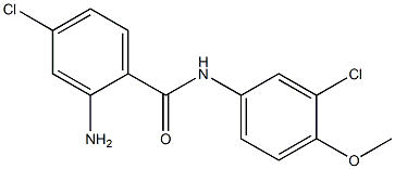 2-amino-4-chloro-N-(3-chloro-4-methoxyphenyl)benzamide Struktur