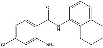 2-amino-4-chloro-N-(5,6,7,8-tetrahydronaphthalen-1-yl)benzamide Struktur