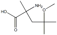 2-amino-4-methoxy-2,4-dimethylpentanoic acid Struktur