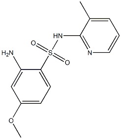 2-amino-4-methoxy-N-(3-methylpyridin-2-yl)benzene-1-sulfonamide Struktur