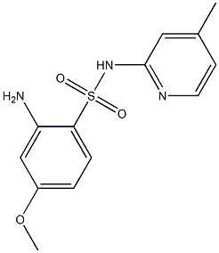 2-amino-4-methoxy-N-(4-methylpyridin-2-yl)benzene-1-sulfonamide Struktur