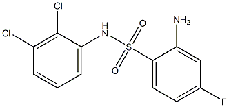 2-amino-N-(2,3-dichlorophenyl)-4-fluorobenzene-1-sulfonamide Struktur