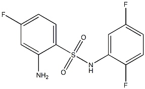 2-amino-N-(2,5-difluorophenyl)-4-fluorobenzene-1-sulfonamide Struktur