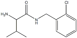 2-amino-N-(2-chlorobenzyl)-3-methylbutanamide Struktur