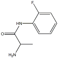 2-amino-N-(2-fluorophenyl)propanamide Struktur