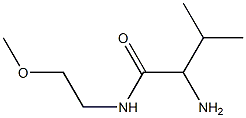 2-amino-N-(2-methoxyethyl)-3-methylbutanamide Struktur