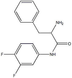 2-amino-N-(3,4-difluorophenyl)-3-phenylpropanamide Struktur