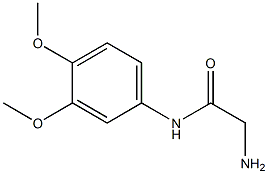 2-amino-N-(3,4-dimethoxyphenyl)acetamide Struktur