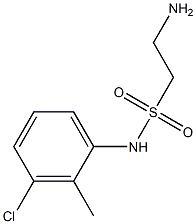 2-amino-N-(3-chloro-2-methylphenyl)ethane-1-sulfonamide Struktur