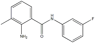 2-amino-N-(3-fluorophenyl)-3-methylbenzamide Struktur