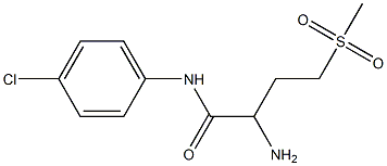 2-amino-N-(4-chlorophenyl)-4-(methylsulfonyl)butanamide Struktur