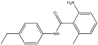 2-amino-N-(4-ethylphenyl)-6-methylbenzamide Struktur