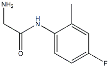 2-amino-N-(4-fluoro-2-methylphenyl)acetamide Struktur