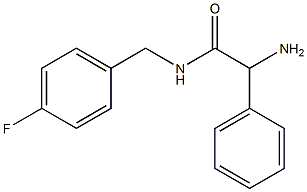 2-amino-N-(4-fluorobenzyl)-2-phenylacetamide Struktur