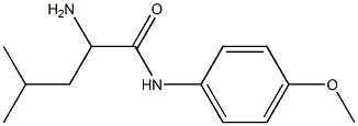 2-amino-N-(4-methoxyphenyl)-4-methylpentanamide Struktur