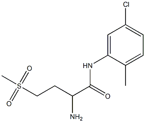 2-amino-N-(5-chloro-2-methylphenyl)-4-methanesulfonylbutanamide Struktur