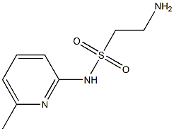 2-amino-N-(6-methylpyridin-2-yl)ethane-1-sulfonamide Struktur