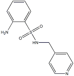 2-amino-N-(pyridin-4-ylmethyl)benzene-1-sulfonamide Struktur