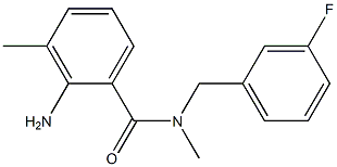 2-amino-N-[(3-fluorophenyl)methyl]-N,3-dimethylbenzamide Struktur