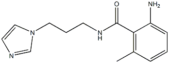 2-amino-N-[3-(1H-imidazol-1-yl)propyl]-6-methylbenzamide Struktur