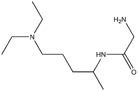 2-amino-N-[4-(diethylamino)-1-methylbutyl]acetamide Struktur