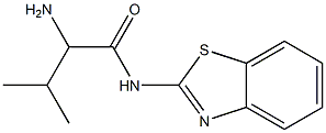 2-amino-N-1,3-benzothiazol-2-yl-3-methylbutanamide Struktur