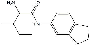 2-amino-N-2,3-dihydro-1H-inden-5-yl-3-methylpentanamide Struktur