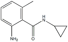 2-amino-N-cyclopropyl-6-methylbenzamide Struktur