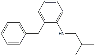 2-benzyl-N-(2-methylpropyl)aniline Struktur