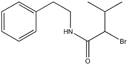 2-bromo-3-methyl-N-(2-phenylethyl)butanamide Struktur