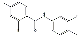 2-bromo-4-fluoro-N-(3-fluoro-4-methylphenyl)benzamide Struktur