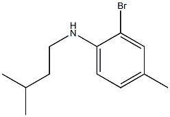 2-bromo-4-methyl-N-(3-methylbutyl)aniline Struktur