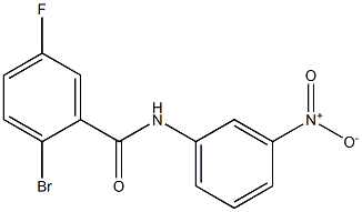 2-bromo-5-fluoro-N-(3-nitrophenyl)benzamide Struktur