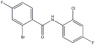 2-bromo-N-(2-chloro-4-fluorophenyl)-4-fluorobenzamide Struktur