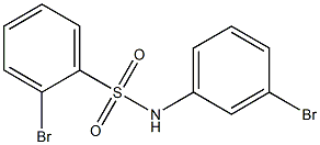 2-bromo-N-(3-bromophenyl)benzene-1-sulfonamide Struktur