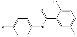 2-bromo-N-(4-chlorophenyl)-5-fluorobenzamide Struktur