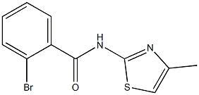 2-bromo-N-(4-methyl-1,3-thiazol-2-yl)benzamide Struktur