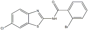 2-bromo-N-(6-chloro-1,3-benzothiazol-2-yl)benzamide Struktur