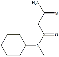 2-carbamothioyl-N-cyclohexyl-N-methylacetamide Struktur